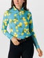 Kastel Azure Lemons 1/4 Zip Sun Shirt