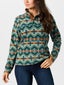 Outback Ladies' Delaney Quarter Snap Fleece Henley Top