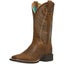 Ariat Women's Round Up Powder Brown Cowboy Boots