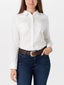 Wrangler Women's Retro Western Long Sleeve Solid Shirt