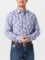 Wrangler 20X Competition Men's Button Down Stripe Shirt