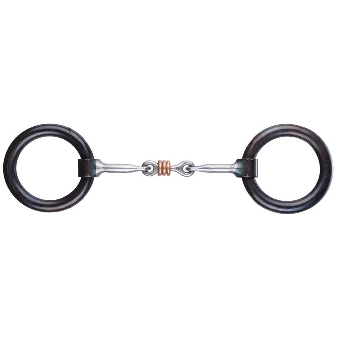 Coolhorse Copper Wrapped Heavy Ring Snaffle Bit