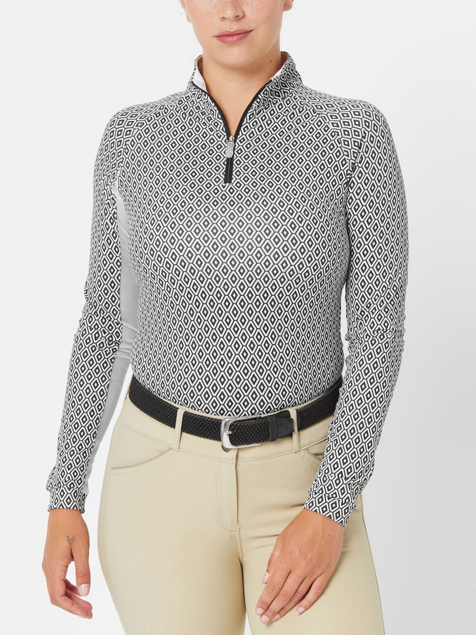 Petite Chemise De Soleil Fille Noire Kastel Danemark - Manches Longues équitation