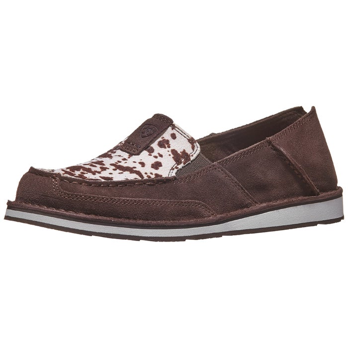 cowhide ariat cruisers