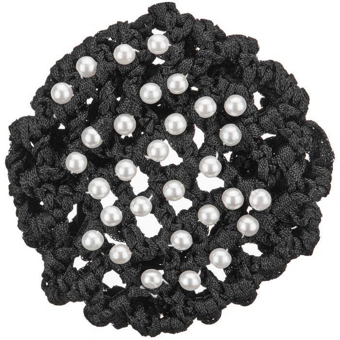 Equetech Crochet Pearl Show Bun Hair Net Riding Warehouse