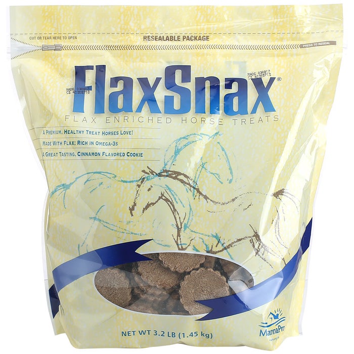 MannaPro FlaxSnax Flax Horse Treats Supplement 3.2 lb. Riding Warehouse