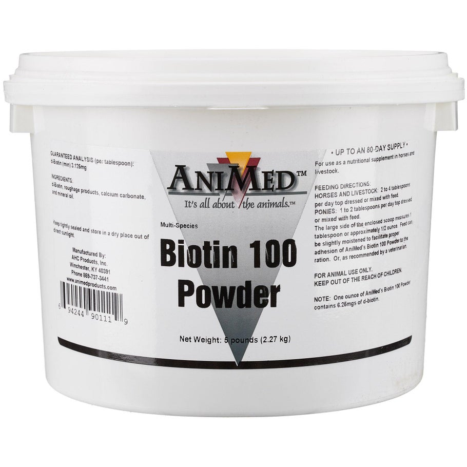 AniMed Biotin 100 Hoof Horse Supplement 5 lbs | Riding Warehouse
