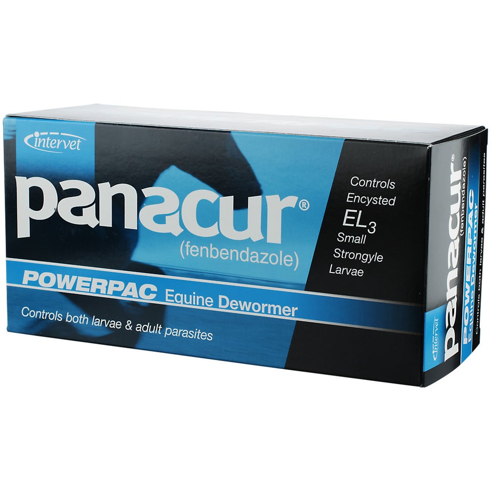 Panacur PowerPac Fenbendazole Horse Dewormer 5 X 57g Riding Warehouse