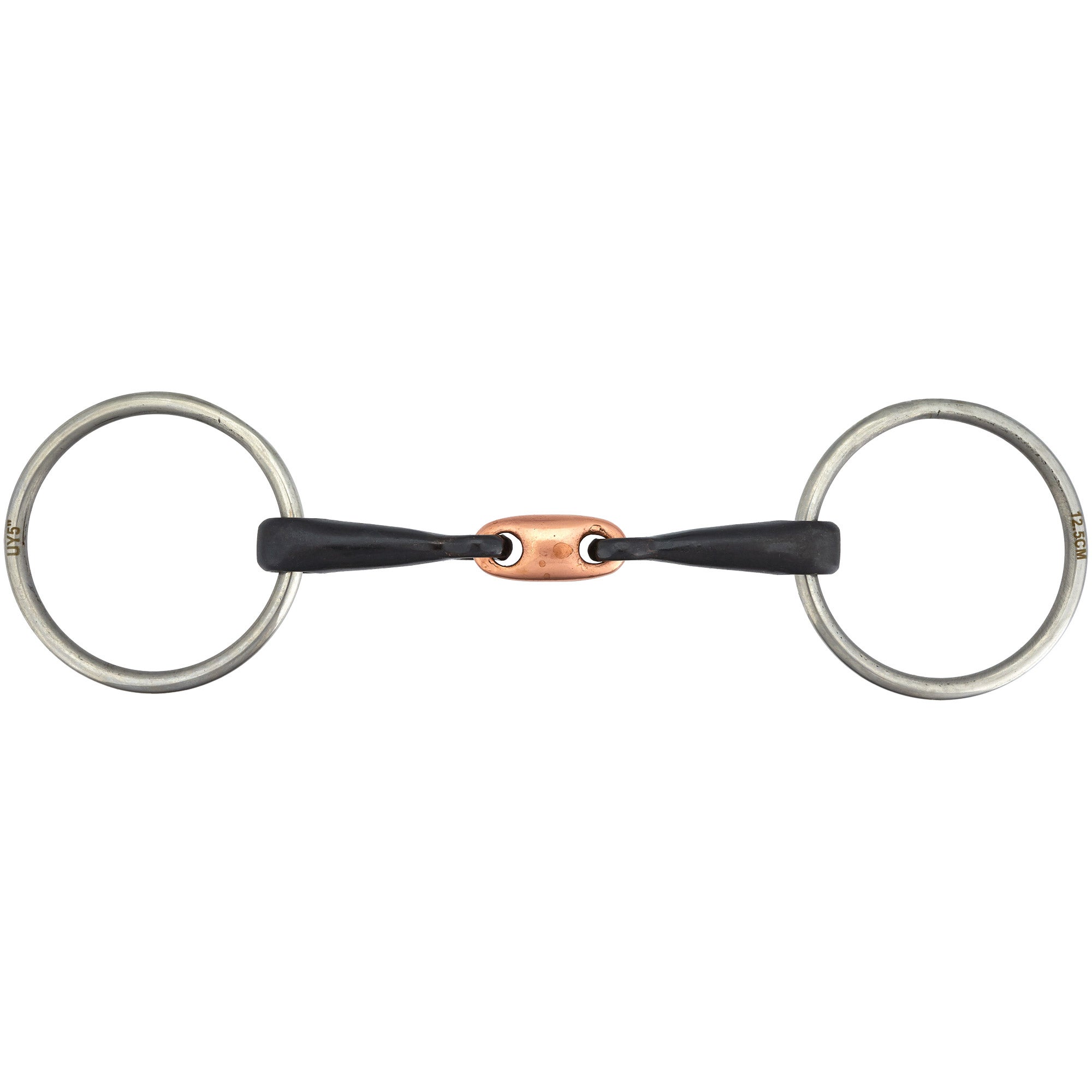 Riders-Solutions Full Cheek Sweet Iron Snaffle Bit with Copper Lozenge 