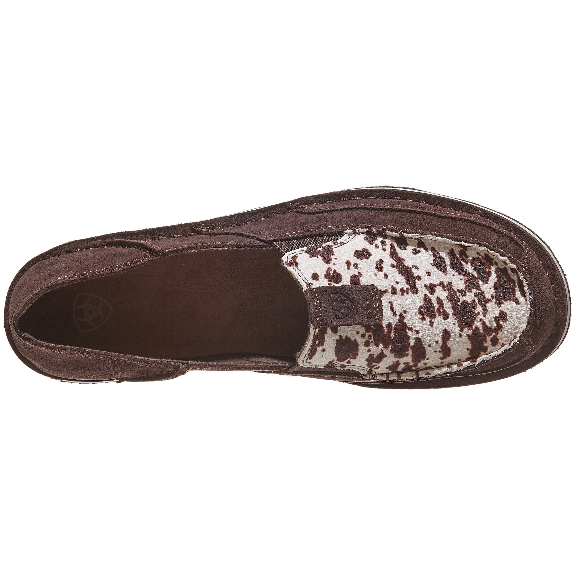 cowhide ariat cruisers