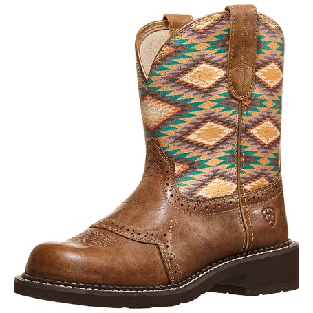 Ariat Womens Fatbaby Heritage Aztec Cowboy Boots