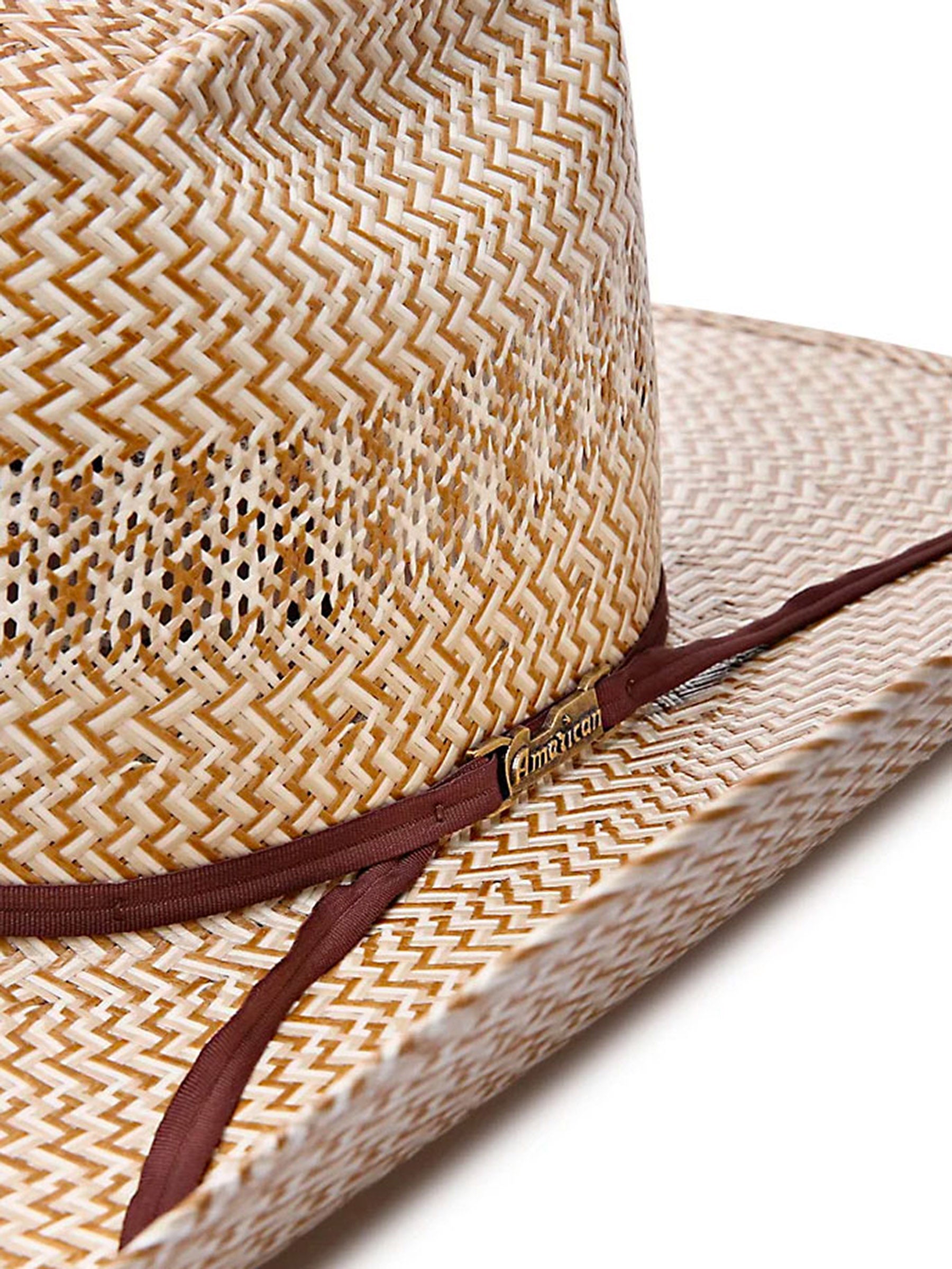 American Hat Co 20X 5525 Tri Color Straw Cowboy Hat Riding Warehouse