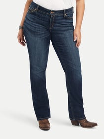 Ariat Women's REAL Plus Mid Rise Straight Octavia Jeans