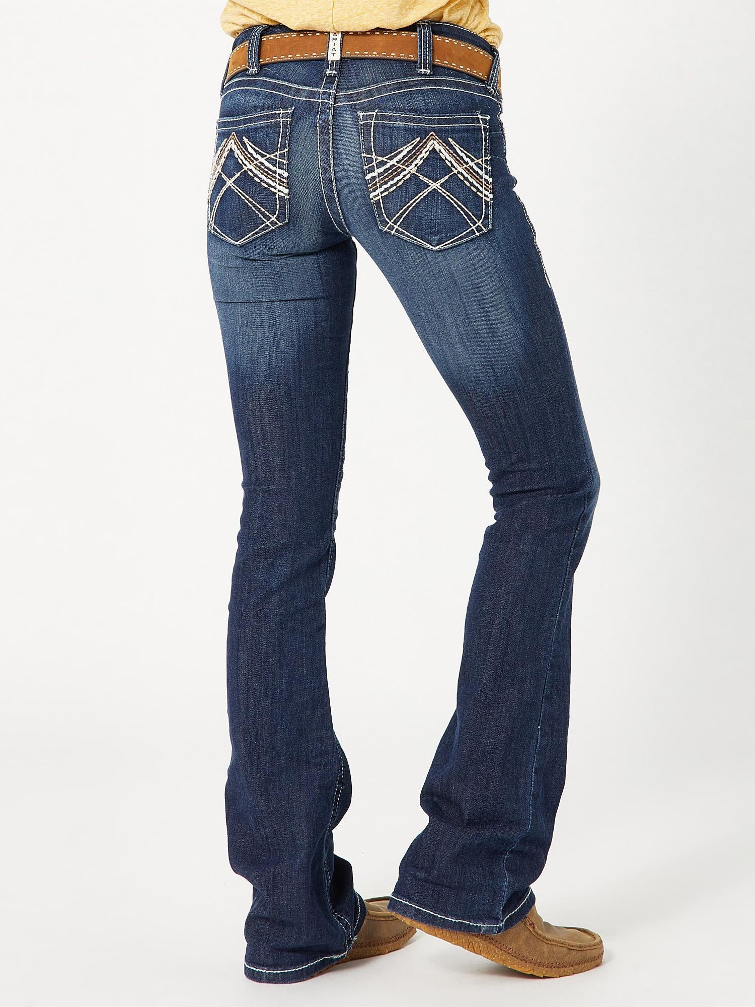 Ariat Women's R.E.A.L. Bootcut Rosey Whipstitch Jeans - Riding Warehouse