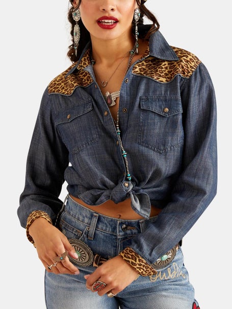 Ariat x Rodeo Quincy Womens Layla Rodeo Denim Shirt