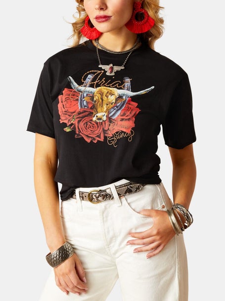 Ariat x Rodeo Quincy Womens Steer Graphic Tee Shirt