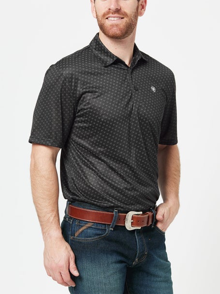 Ariat Mens All Over Print Cooling ClimateTEK Polo