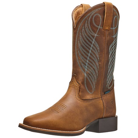 Ariat Womens Round Up Wide Square Toe H2O Cowboy Boots