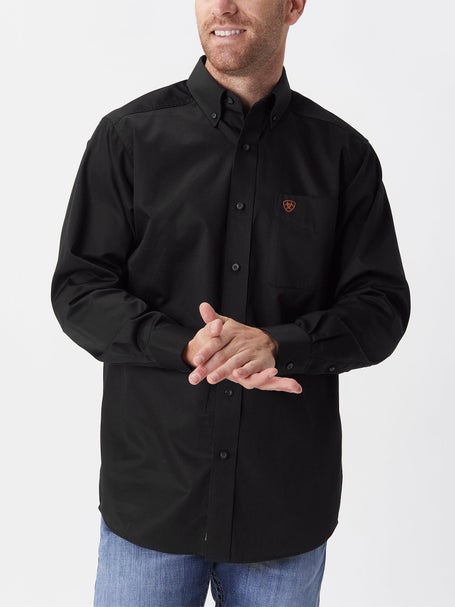 Ariat Men's Solid Twill Long Sleeve Western Shirt | Riding Warehouse Ariat Men's Solid Twill Long Sleeve Western Shirt | Riding Warehouse