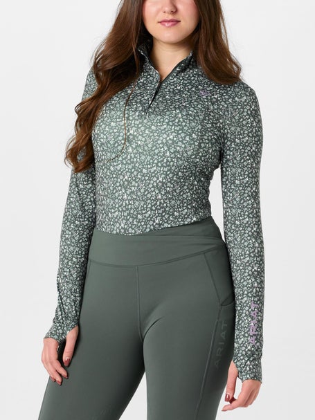 Ariat Womens Lowell 3.0 1/4 Zip Baselayer Top- Print