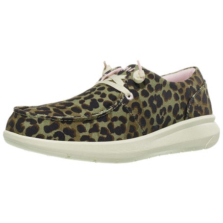 Ariat Womens Hilo Olive Leopard Print Shoes