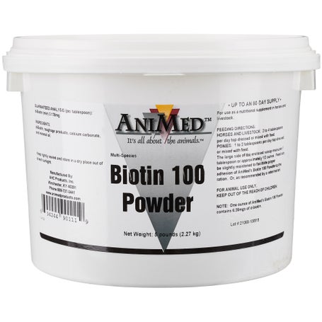 AniMed Biotin 100 Hoof Horse Supplement 5 lbs