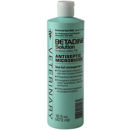 Betadine Solution Antiseptic Microbicide 16oz | Riding Warehouse