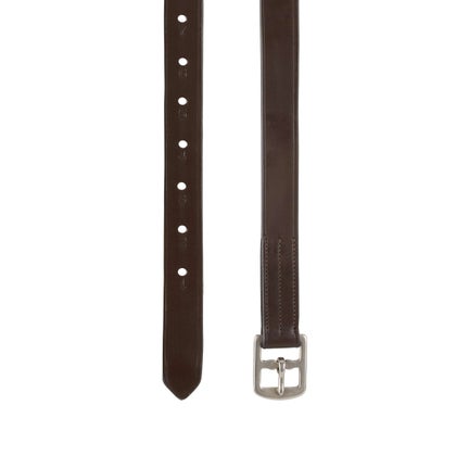 Jeereal English Stirrup Leathers - Full-Grain Leather With Nylon Core, 24 Holes, Stainless Buckles