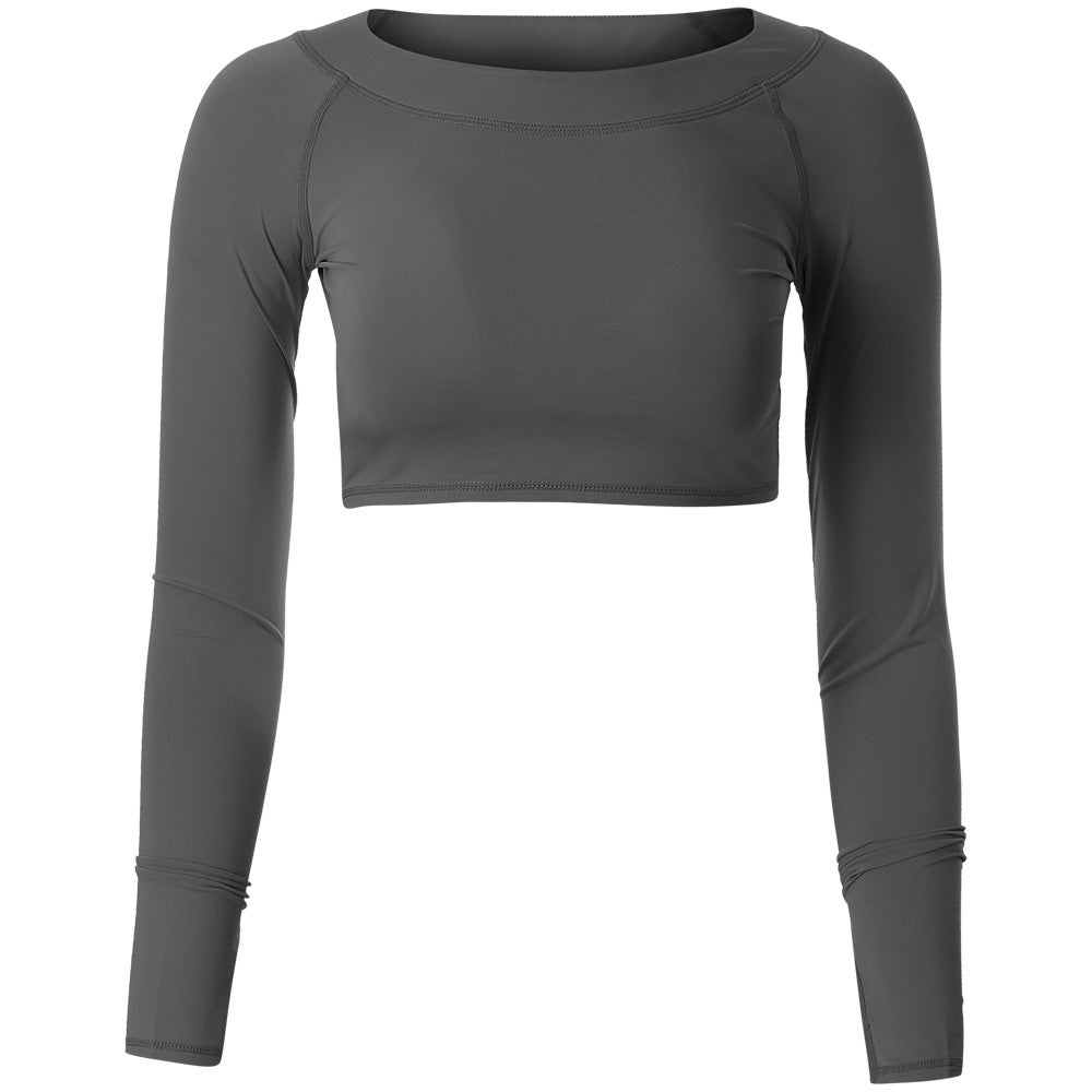 BloqUV Women's Long Sleeve Pull-Over UPF50+ Crop Top - Riding Warehouse