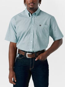 Cinch Men's Classic Corydalis Blue Short Sleeve Shirt