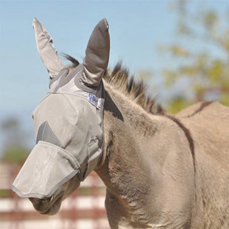 Cashel Crusader Fly Mask Long Nose for Mule or Donkey