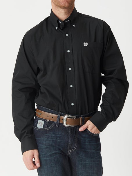 Cinch Men's Stretch Long Sleeve Button-Down Western Shirt