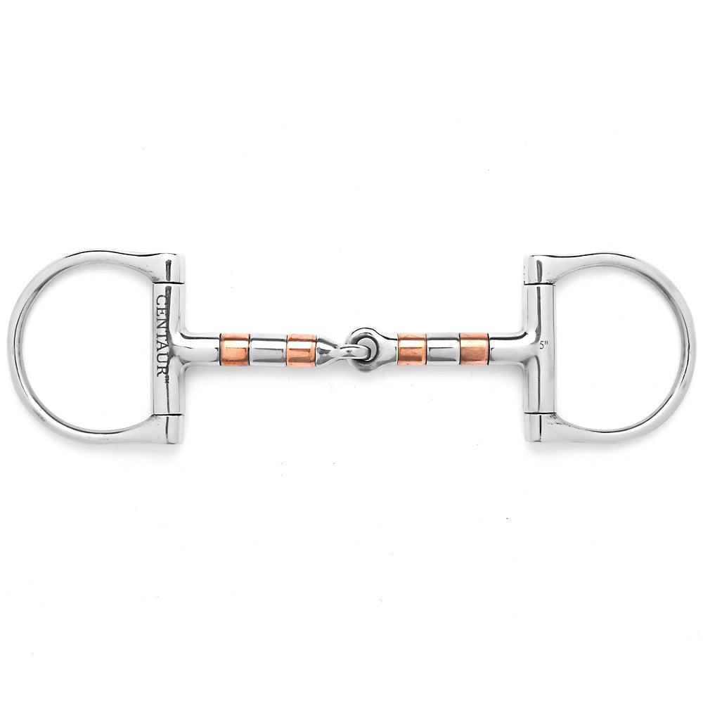 FEELING Stainless Steel Copper Single Joint D DEE RING Snaffle Bit FREE DELIVERY 