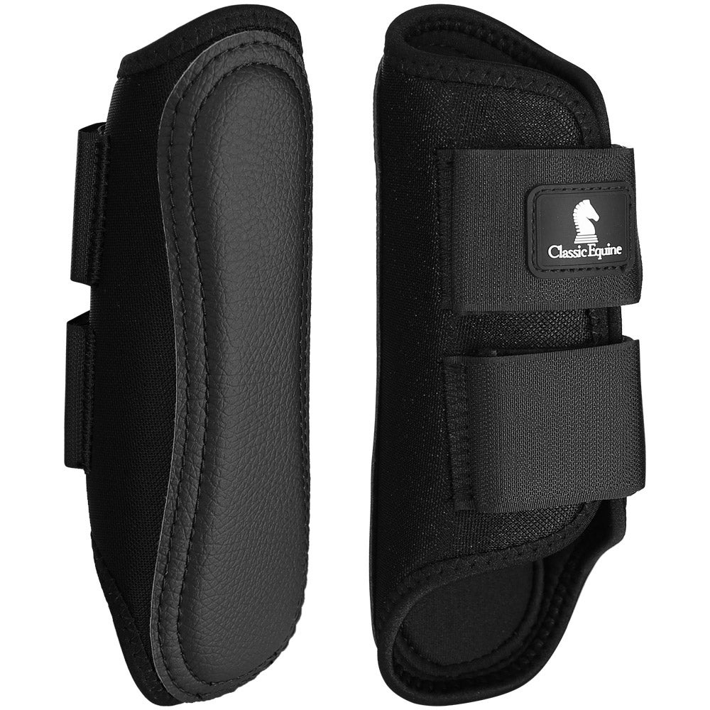 classic equine leather splint boots
