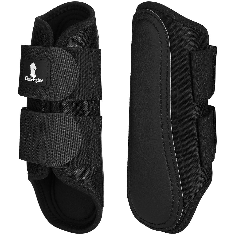 classic equine leather splint boots