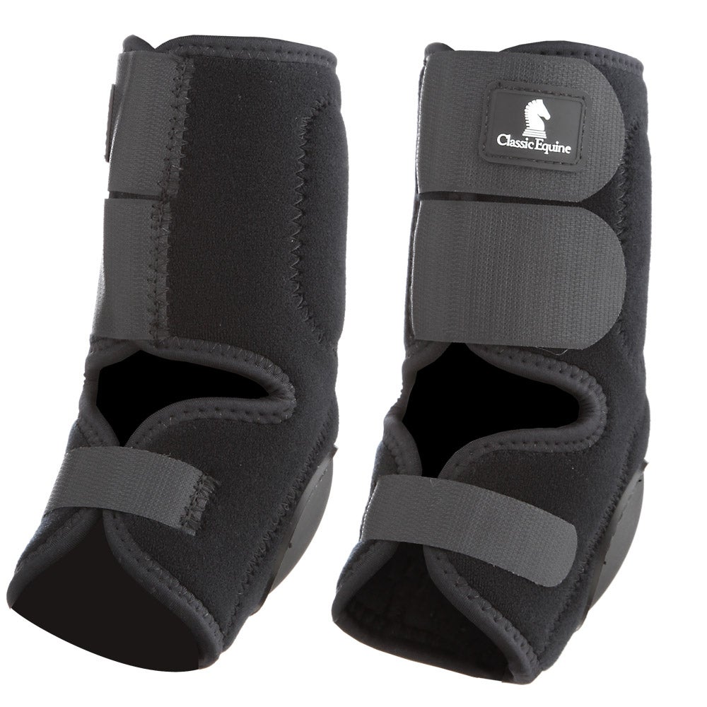 classic equine leather skid boots
