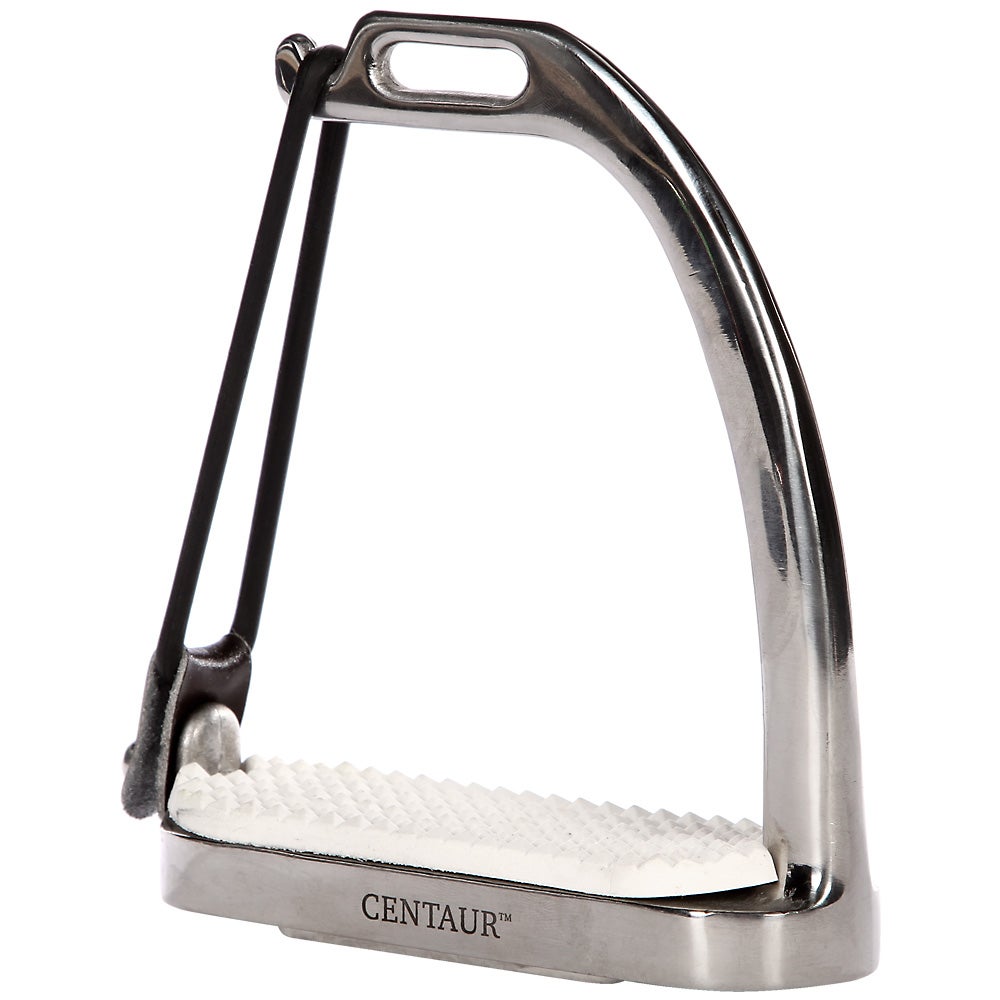 Centaur Stainless Steel Grated Show Jumping Stirrup Pads Sold in Pairs 