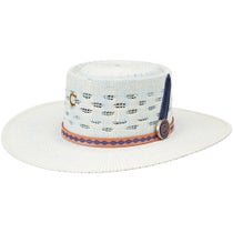 Charlie1Horse Wanted Collection Blue Roan Straw Hat