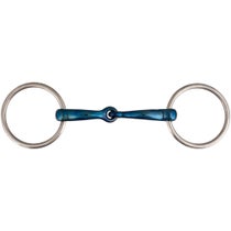 JP Curve Korsteel Blue Steel Loose Ring Snaffle Bit