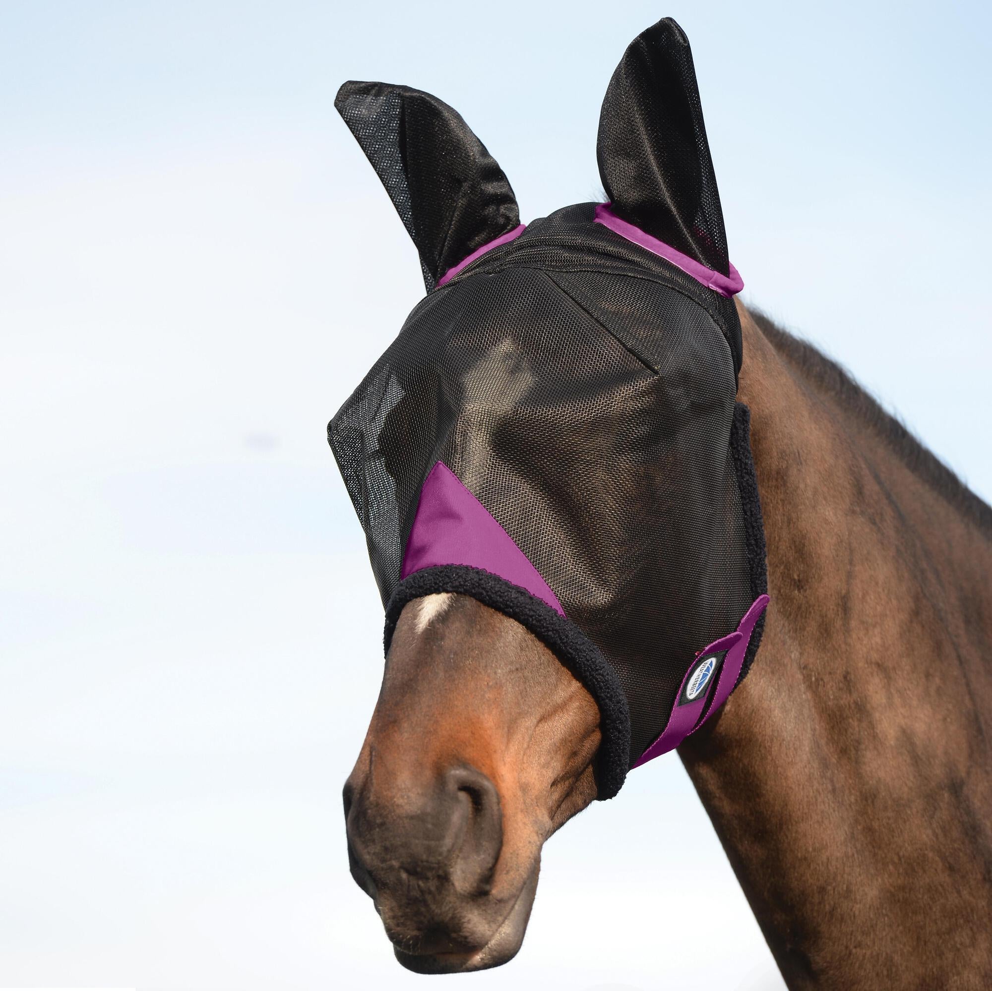 Weatherbeeta Comfitec Durable Mesh With Ears & Nose Horse Healthcare Fly Mask 