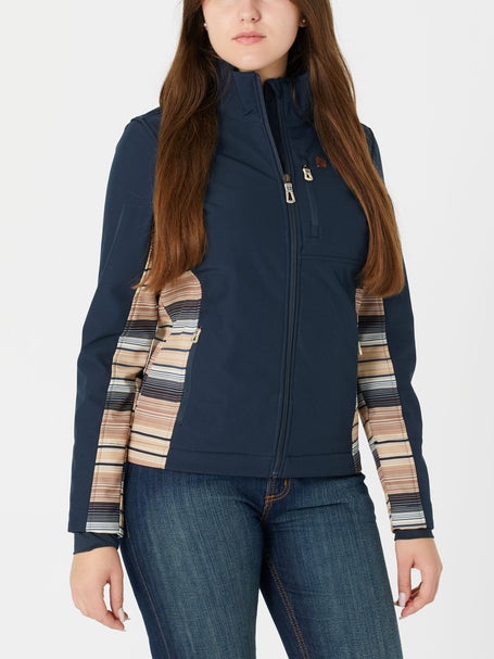 Cinch Womens Navy & Print Bonded Conceal Carry Jacket