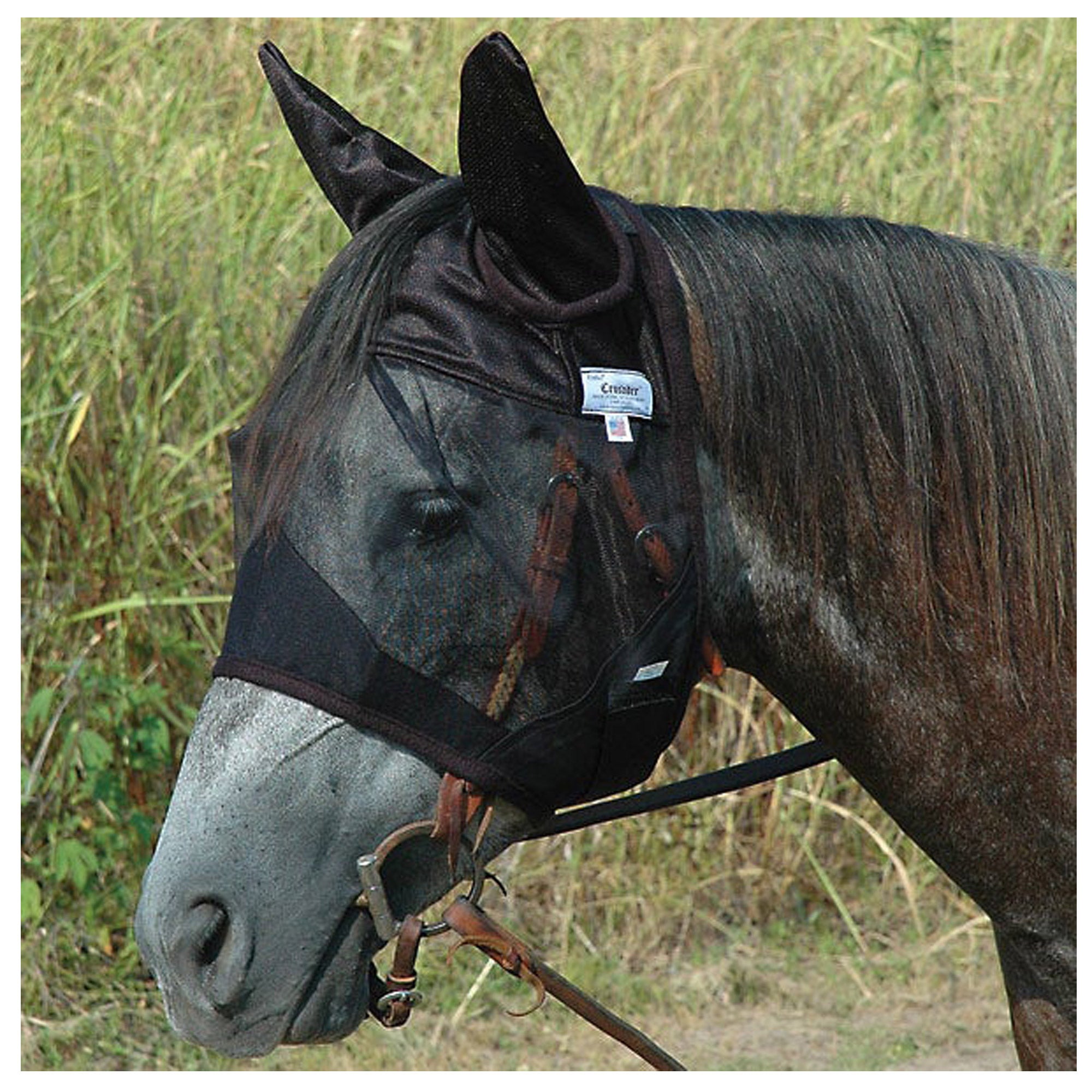ARAB QUIET RIDE STANDARD EARS CASHEL FLY MASK CRUSADER Arabian for TRAIL Horse 