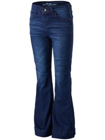 Cowgirl Tuff Youth Girl's Just Tuff Trouser Jeans- Dark