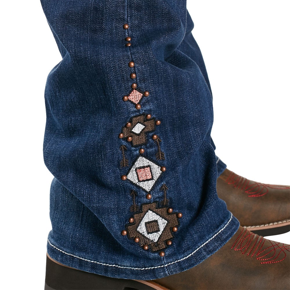 Cowgirl Tuff Womens Sierra Aztec Embroidered Jeans