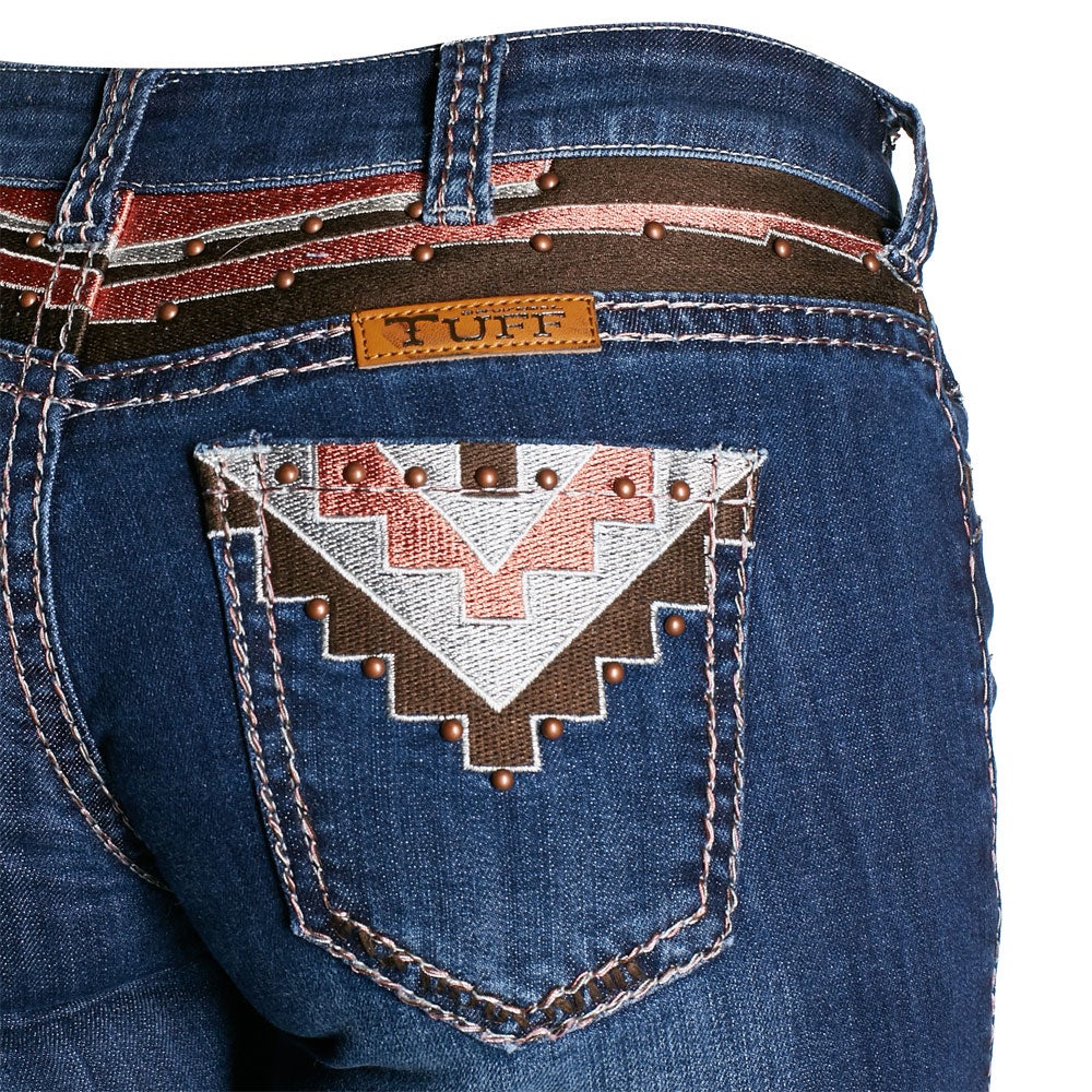 Cowgirl Tuff Womens Sierra Aztec Embroidered Jeans