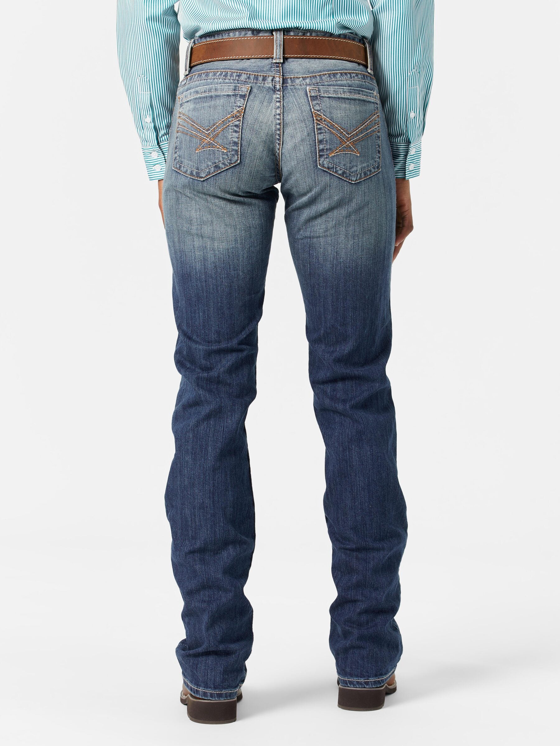 Cinch Ladies' Ada Medium Wash Relaxed Fit Denim Jeans - Riding Warehouse