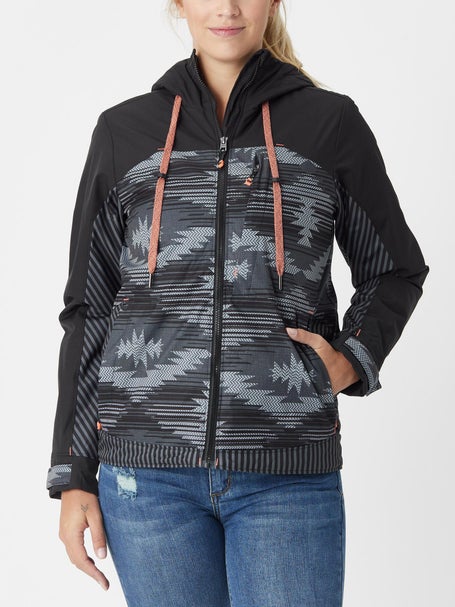 Cinch Womens Color Block Printed Ski Jacket
