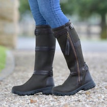 Dublin Erne Waterproof Tall Side Zip Leather Boots