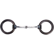 Dutton Copper Inlay Square Mouth Heavy Ring Snaffle Bit