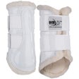 DSB Dressage Sport Boots Patent Glossy- White Fleece